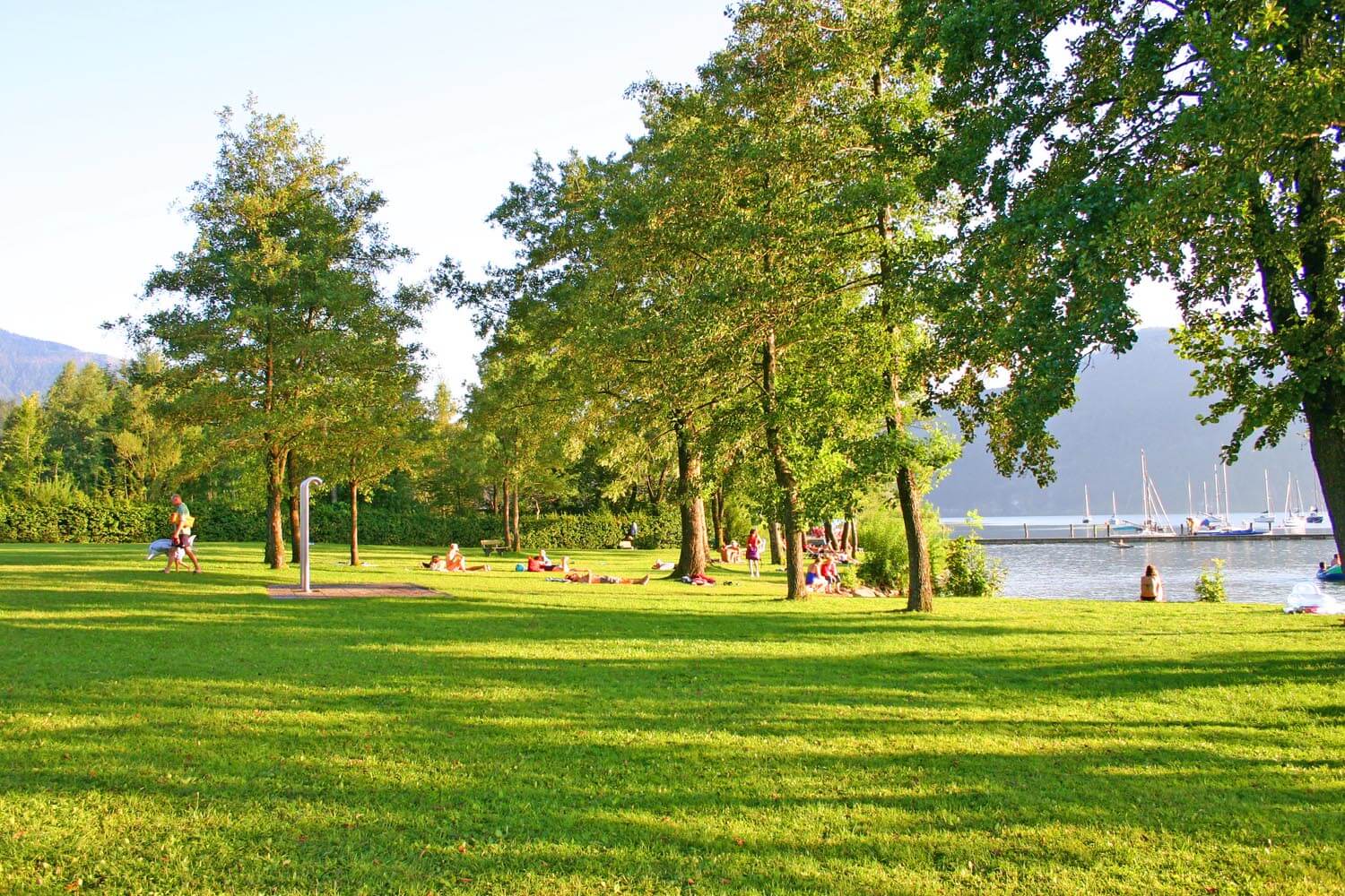 Badeplatz Salzkammergut Familienurlaub Segeln